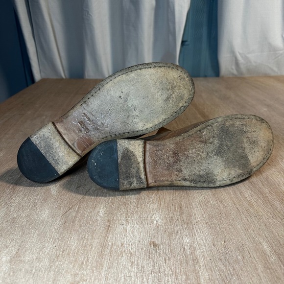 Marsell Italian Leather Brown Distressed Slip On Loafer Shoes Mens Sz 43 - Picture 6 of 9